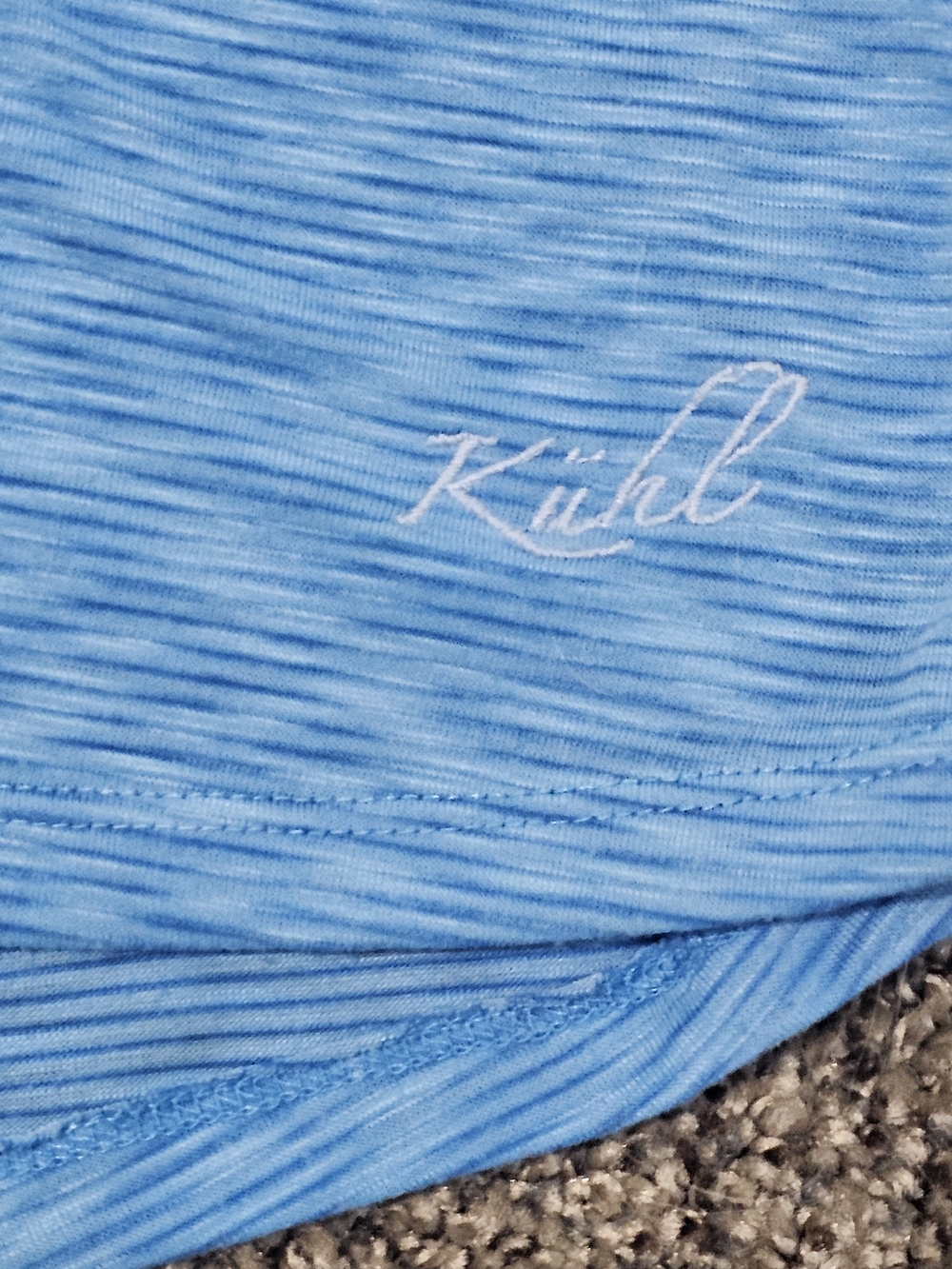 KUHL Sona Short Sleeve Tee Blue Melange Activewear Top Spring 2017 Plus Size 2X - Picture 4 of 11